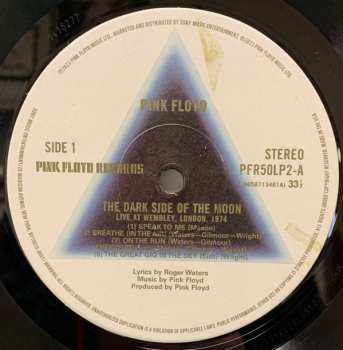 LP Pink Floyd: The Dark Side Of The Moon (Live At Wembley 1974)