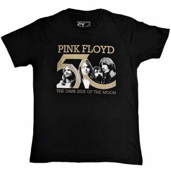 Merch Pink Floyd: Póló Band Photo & 50th Logo Pink Floyd