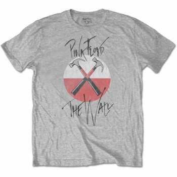 Merch Pink Floyd: Póló The Wall Faded Hammers Logo Pink Floyd 