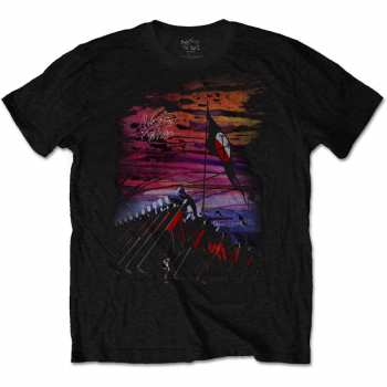 Merch Pink Floyd: Póló The Wall Flag & Hammers 