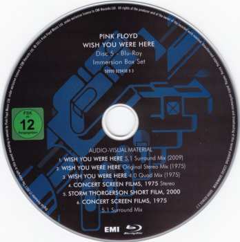 2CD/2DVD/Dobozkészlet/Blu-ray Pink Floyd: Wish You Were Here - Immersion Box Set LTD