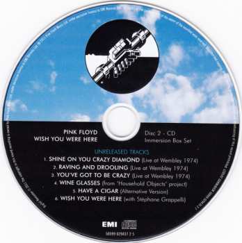 2CD/2DVD/Dobozkészlet/Blu-ray Pink Floyd: Wish You Were Here - Immersion Box Set LTD