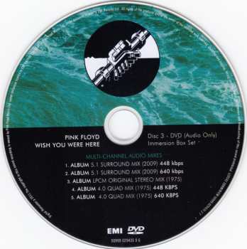 2CD/2DVD/Dobozkészlet/Blu-ray Pink Floyd: Wish You Were Here - Immersion Box Set LTD