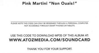 LP Pink Martini: Non Ouais! (The French Songs Of Pink Martini) CLR