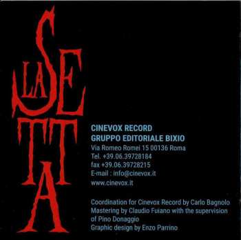 CD Pino Donaggio: La Setta (Original Motion Picture Soundtrack) LTD