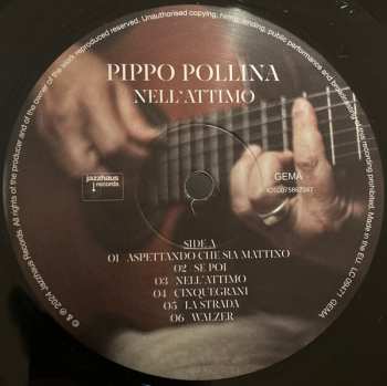 LP Pippo Pollina: Nell'attimo - Dieci Canzoni fatte a mano