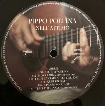 LP Pippo Pollina: Nell'attimo - Dieci Canzoni fatte a mano