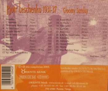 CD Петр Лещенко: 1931-37 Gloomy Sunday