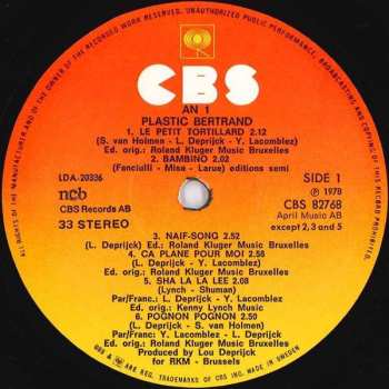 LP Plastic Bertrand: An 1