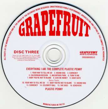 3CD/Dobozkészlet Plastic Penny: Everything I Am: The Complete Plastic Penny