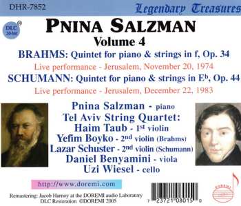 CD Robert Schumann: Pnina Salzman Vol. 4: Brahms / Schumann