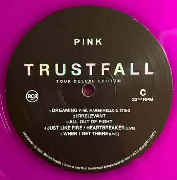 2LP P!NK: Trustfall (Tour Deluxe Edition) CLR | DLX