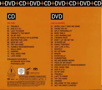 CD/DVD/Dobozkészlet P!NK: Try This / Live In Europe