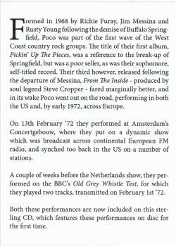CD Poco: Amsterdamed (Netherlands Broadcast 1972)