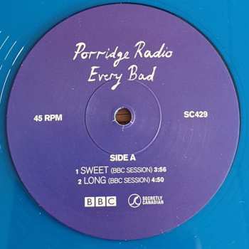 LP Porridge Radio: Every Bad BBC Session CLR | LTD