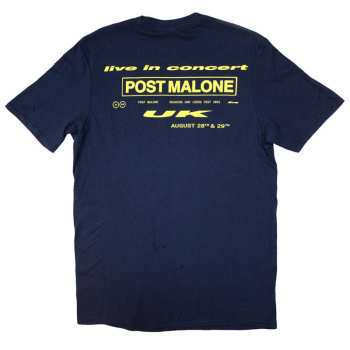 Merch Post Malone: Post Malone Unisex T-shirt: Live In Concert (back Print & Ex-tour) (small) S