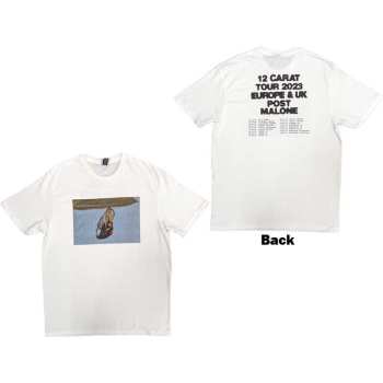 Merch Post Malone: Post Malone Unisex T-shirt: Resurface 2023 Tour Dates (back Print & Ex-tour) (small) S