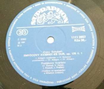 LP Franz Schubert: Smyčcový Kvartet Es Dur, Op. 125 Č. 1 / Smyčcový Kvartet Č. 2, Listy Důvěrné