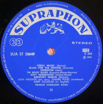 LP Pražský Dixieland: Dr. Čamrda And His Prague Dixieland Band