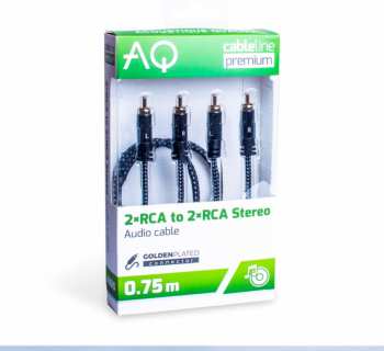 Audiotechnika Premium PA430 - 2 x RCA - 2 x RCA 0,75m