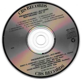 CD Preservation Hall Jazz Band: New Orleans • Vol. IV