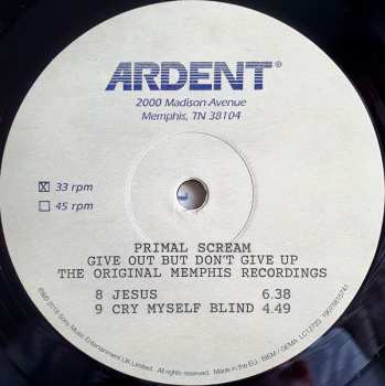 2LP Primal Scream: Give Out But Don't Give Up (The Original Memphis Recordings)