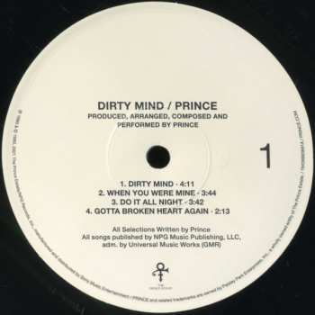 LP Prince: Dirty Mind