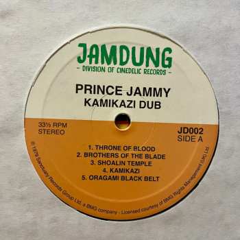 LP Prince Jammy: Kamikazi Dub