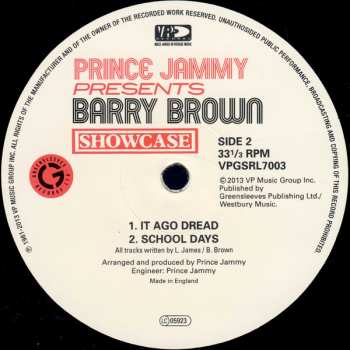 LP Prince Jammy: Showcase
