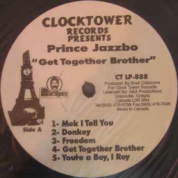 LP Prince Jazzbo: Get Tonight Brother