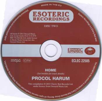 2CD Procol Harum: Home DLX