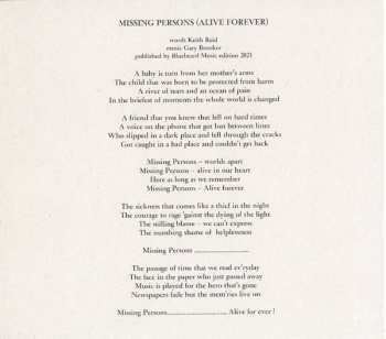 CD Procol Harum: Missing Persons (Alive Forever)