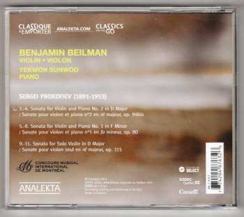 CD Sergei Prokofiev: Complete Violin Sonatas