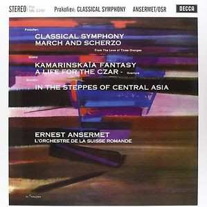 LP Sergei Prokofiev: Classical Symphony / March And Scherzo / Kamarinskaïa Fantasy / A Life For The Czar / In The Steppes Of Central Asia