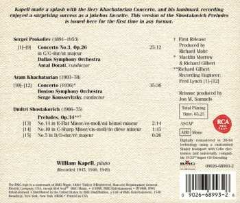 CD Sergei Prokofiev: Concerto / Concerto No. 3 / 3 Preludes