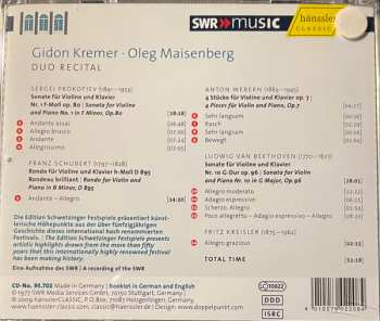 CD Sergei Prokofiev: Duo Recital