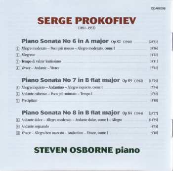 CD Sergei Prokofiev: Piano Sonatas Nos 6, 7 & 8