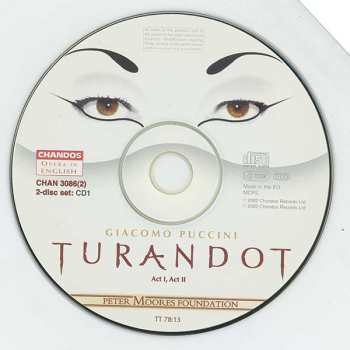 2CD Giacomo Puccini: Turandot
