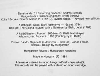 3LP/Dobozkészlet Giacomo Puccini: Madama Butterfly