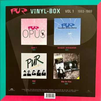 4LP/Dobozkészlet Pur: Pur Vinyl-Box Volume 1 (1983 - 1988) LTD | CLR