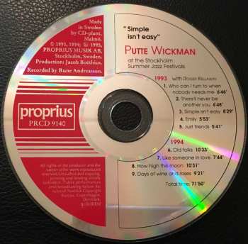 CD Putte Wickman: Simple Isn't Easy