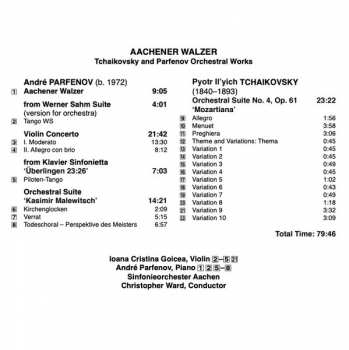 CD Pyotr Ilyich Tchaikovsky: Aachener Walzer (Tchaikovsky & Parfenov Orchestral Works)