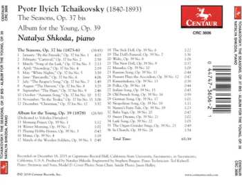 CD Pyotr Ilyich Tchaikovsky: The Seasons, Op. 37 bis; Album For The Young, Op. 39