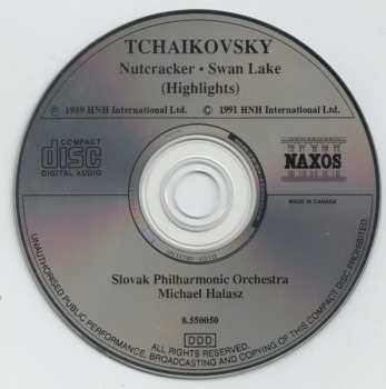 CD Pyotr Ilyich Tchaikovsky: Nutcracker • Swan Lake