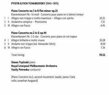 CD Pyotr Ilyich Tchaikovsky: Piano Concertos 1 & 2