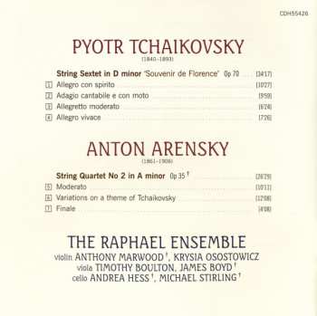 CD Pyotr Ilyich Tchaikovsky: Souvenir De Florence • Quartet in A minor