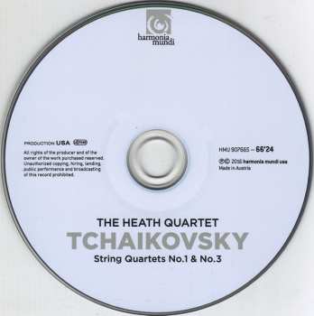 CD Pyotr Ilyich Tchaikovsky: String Quartets Nos. 1 & 3