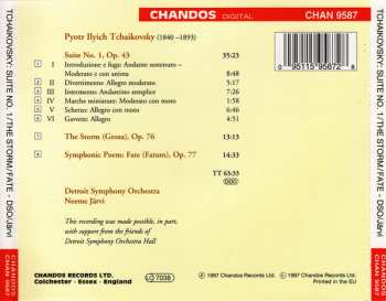 CD Pyotr Ilyich Tchaikovsky: Suite No. 1 / The Storm / Fate