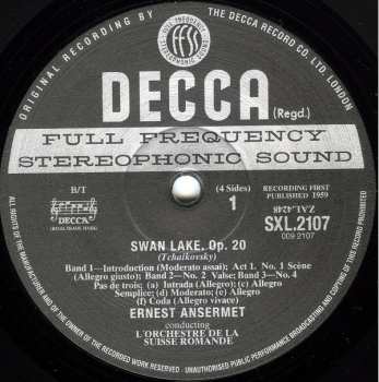2LP Pyotr Ilyich Tchaikovsky: Swan Lake Ballet, Op. 20