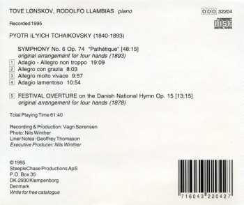 CD Pyotr Ilyich Tchaikovsky: Symphony No. 6 "Pathétique" - Festival Overture (Original Versions For Piano Duets) 